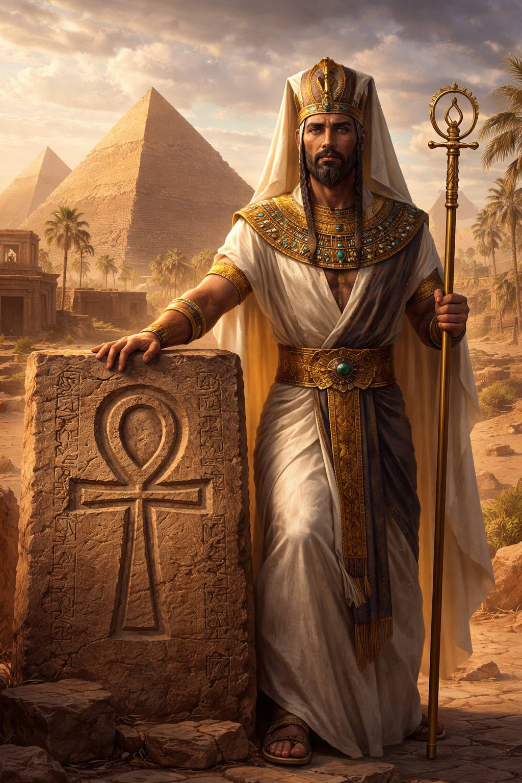 Древний жрец у пирамид.jpg